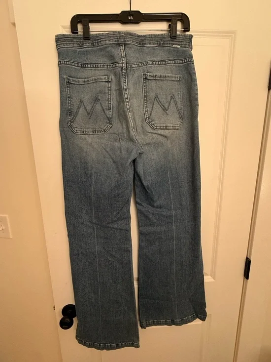 MOTHER Light Blue Wide-Leg Jeans - Picture 6 of 6